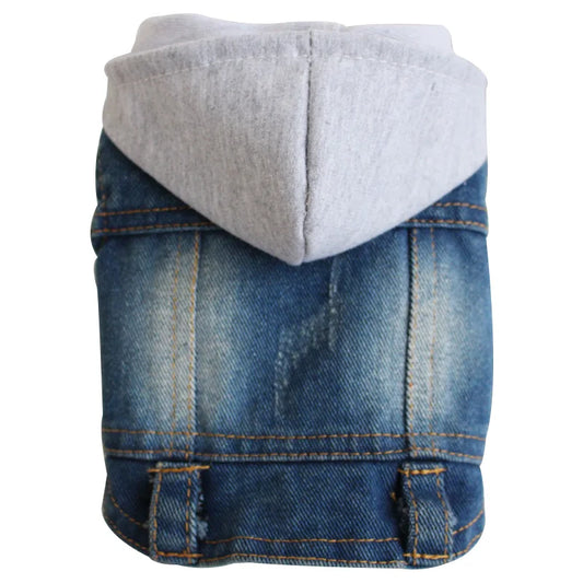 XS-2XL Denim Dog Clothes Cowboy Pet Dog Coat Puppy Clothing for Small Dogs Jeans Jacket Dog Vest Coat Puppy Outfits Cat Clothes