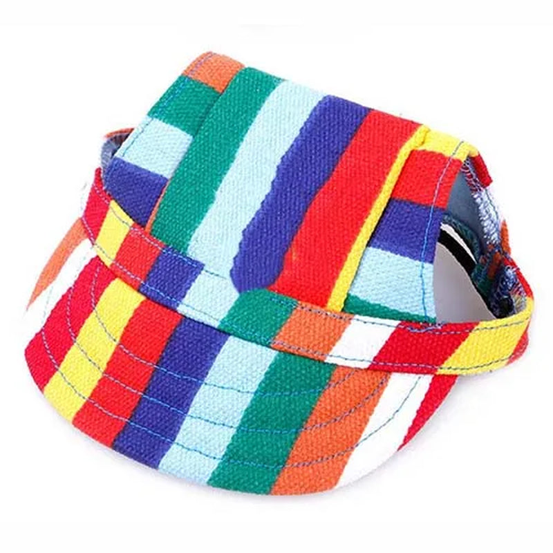 Dog Baseball Cap Adjustable Dog Outdoor Sport Sun Protection Baseball Hat Cap Visor Sunbonnet Outfit for Puppy Small Dog Pet Cat