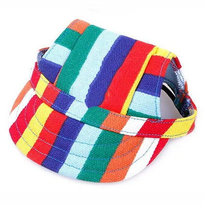 Dog Baseball Cap Adjustable Dog Outdoor Sport Sun Protection Baseball Hat Cap Visor Sunbonnet Outfit for Puppy Small Dog Pet Cat