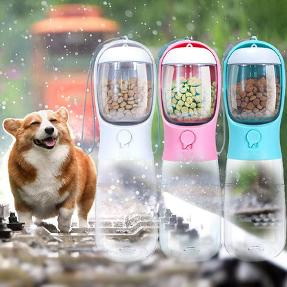 550Ml Pet Portable Water Bottle Puppy Dog Cat Cup Drinking Travel Outdoor Feeder