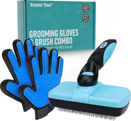 Pet Grooming Brush, Shedding Undercoat Rake, Dogs