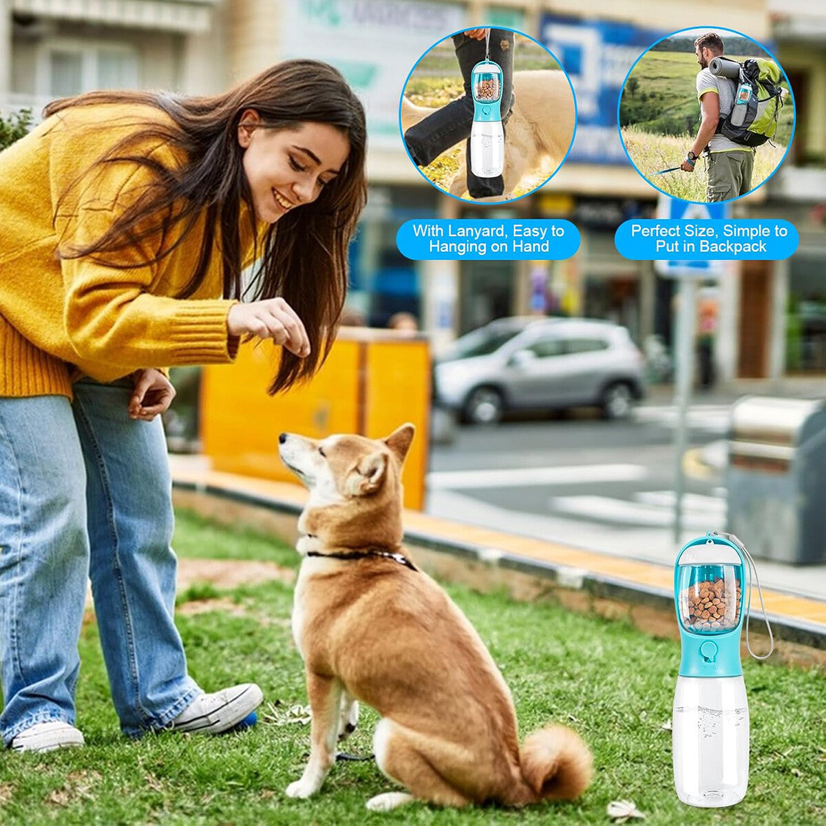 550Ml Pet Portable Water Bottle Puppy Dog Cat Cup Drinking Travel Outdoor Feeder