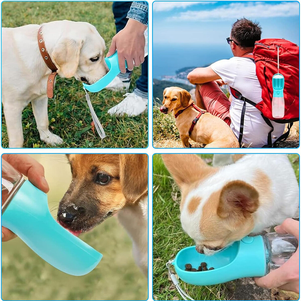 550Ml Pet Portable Water Bottle Puppy Dog Cat Cup Drinking Travel Outdoor Feeder