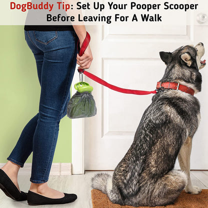 New Pooper Scooper - Small, Medium or Large Dog Pooper Scooper - Portable Poop Scoop - Dog Poop Scooper with Waste Bag Dispenser - Large - Mist
