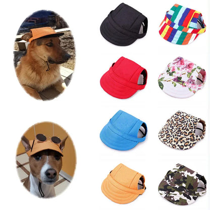 Dog Baseball Cap Adjustable Dog Outdoor Sport Sun Protection Baseball Hat Cap Visor Sunbonnet Outfit for Puppy Small Dog Pet Cat
