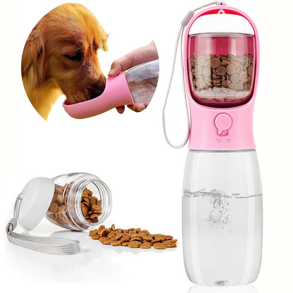 550Ml Pet Portable Water Bottle Puppy Dog Cat Cup Drinking Travel Outdoor Feeder